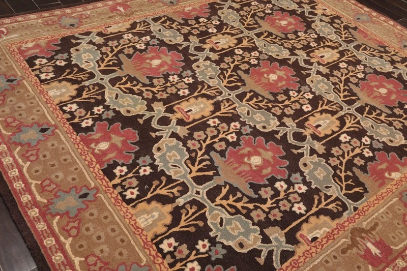 Hand tufted Handmade William Morris 100% Wool Arts & Craft Area Rug Multi Sizes gallery