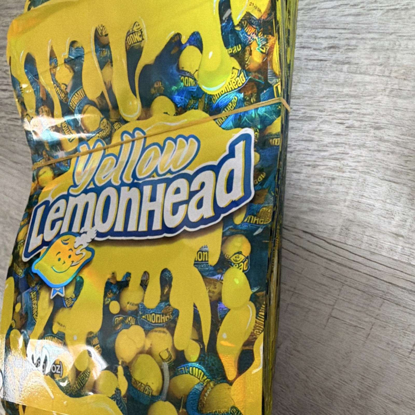 32 Pcs - 1oz Lemonhead Yellow Lemon 28g Holigraphic Mylar bags gallery