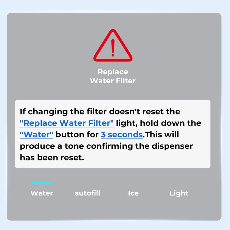 Waterdrop Refrigerator Water Filter, Replacement for GE® RPWFE WITH CHIP (1) gallery