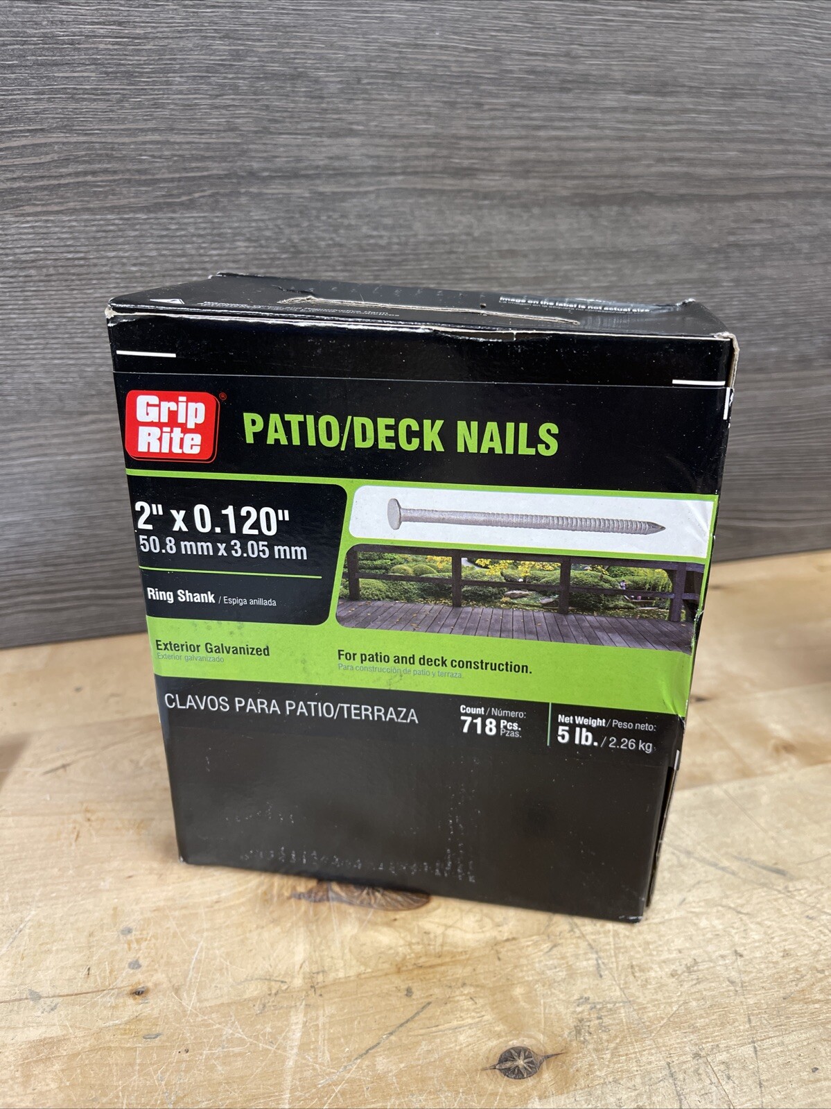 Grip Rite Patio And Deck Nails 6D 5 Lbs Box 6HGRSPD5 New gallery