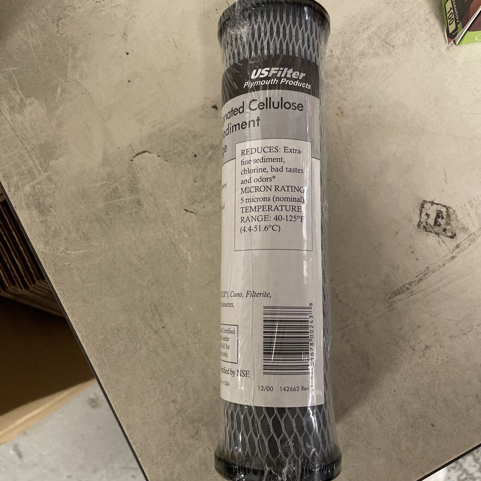Pentek C1 5 Micron Standard 10 Inch Undersink Carbon Impregnated Water Filter gallery
