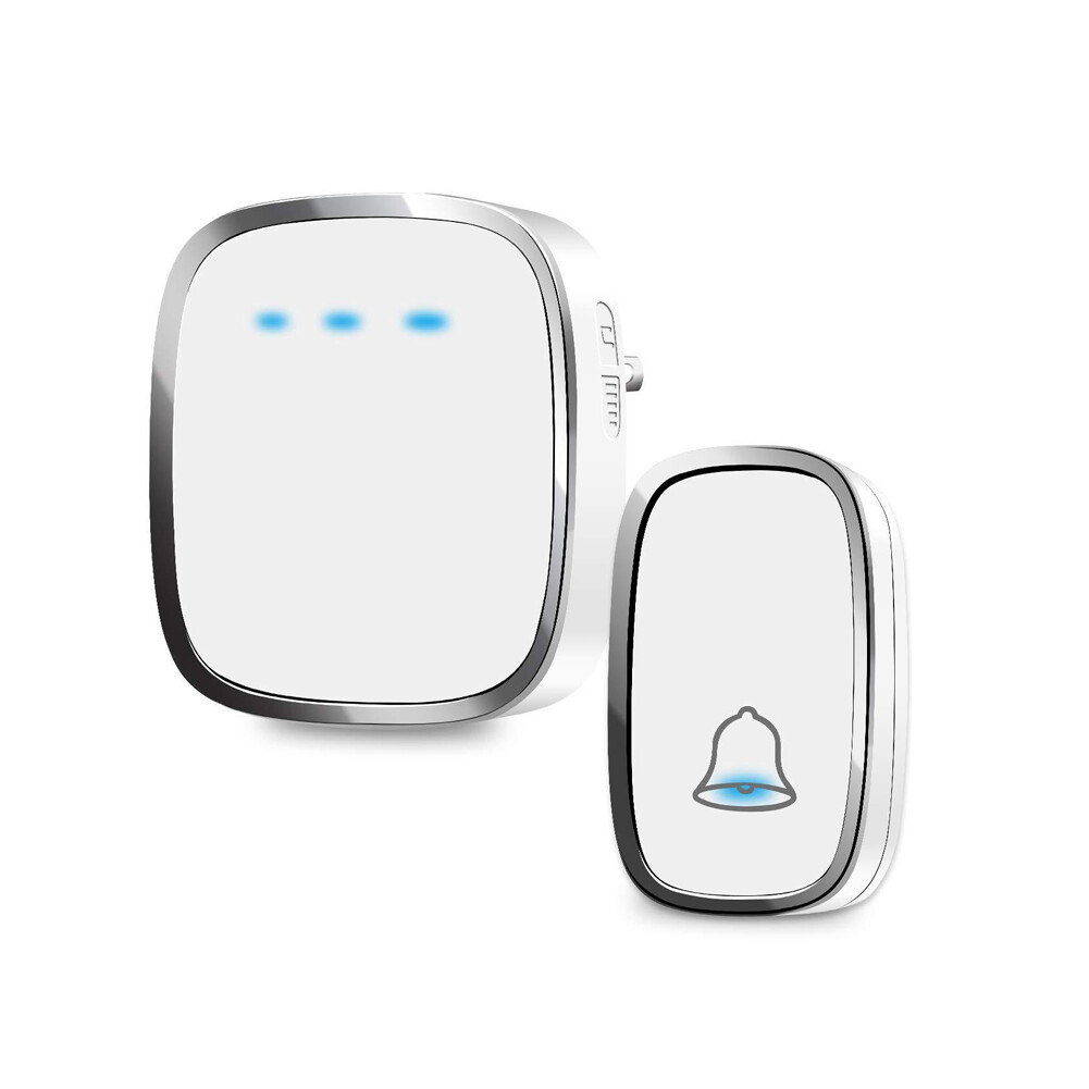 Wireless Ring Doorbell Chime Waterproof Plugin Receiver Adjustable Volume 1000FT gallery