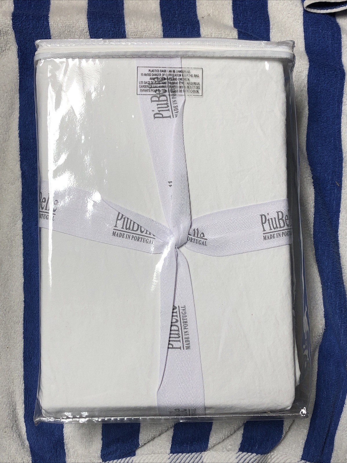 Piu Belle Portugal KING sheet set Ruffle 4 pc 100% Cotton White gallery