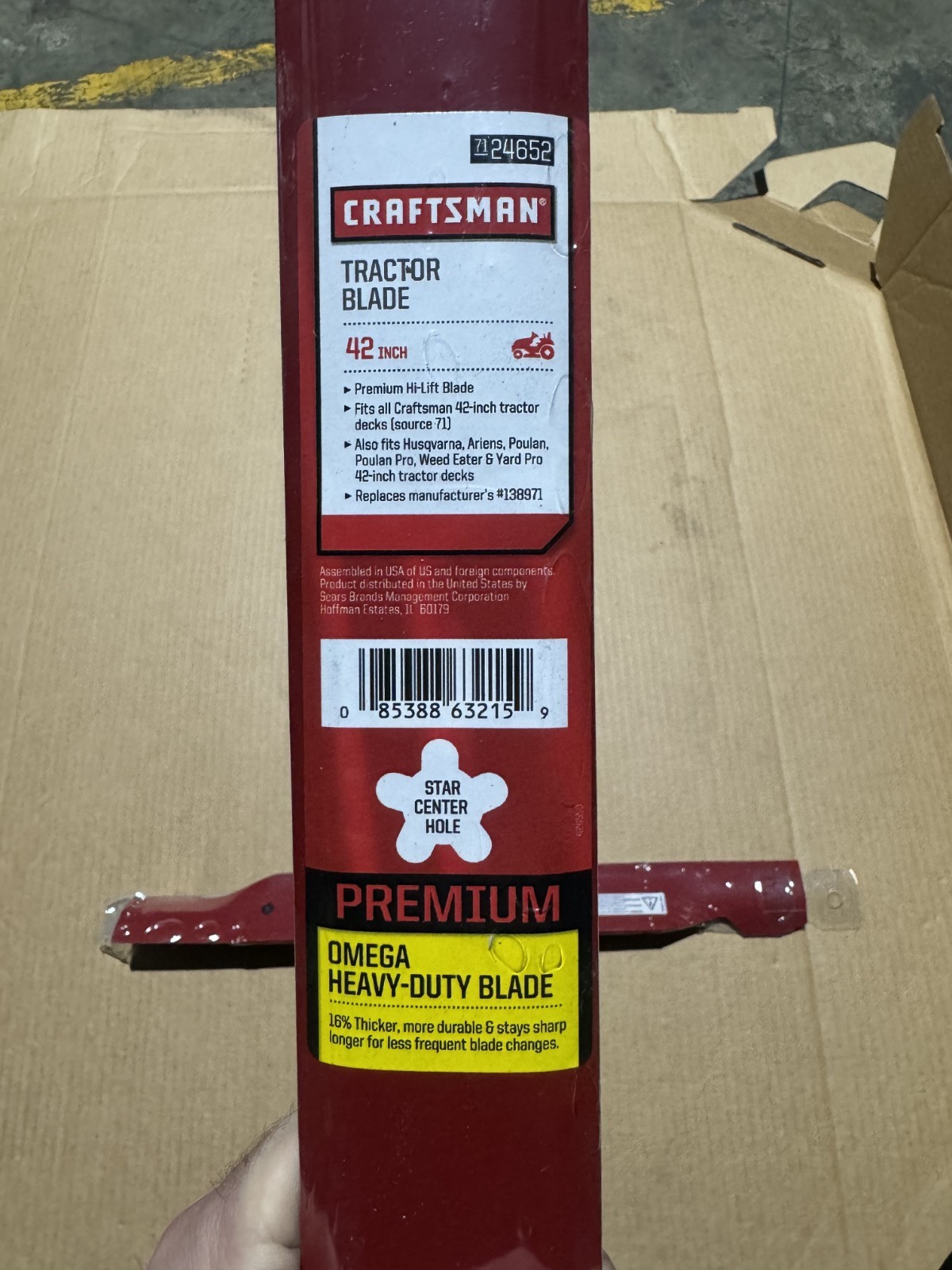 4 CRAFTSMAN 42" LAWN MOWER BAGGING BLADES 138971 134149 532138971 HUSQVARNA POUL gallery