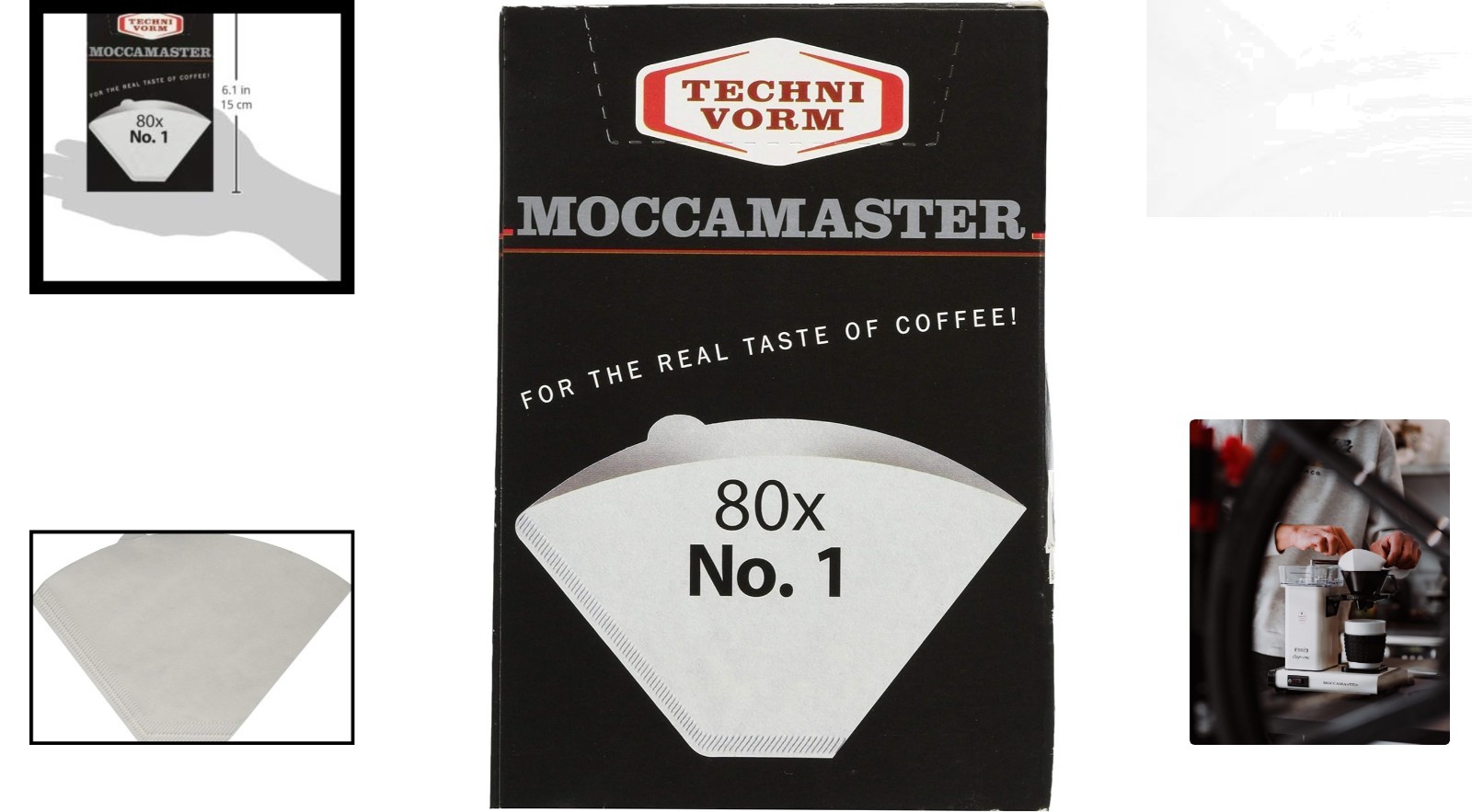 80 Count White Paper Filters for Technivorm's Cup-One Coffee Maker gallery