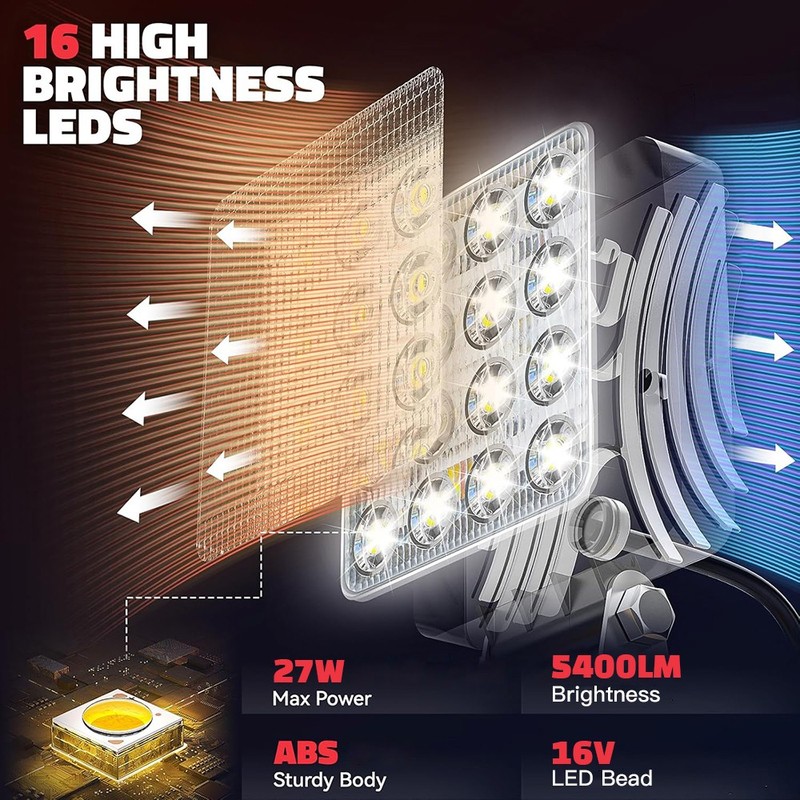 5400LM Wireless LED Work Light for Milwaukee 18V Battery w/USB Cordless Outdoor gallery