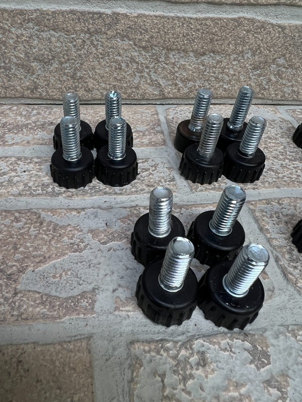 Wire Shelving Rack Threaded Insert Adjustable Feet - Set of 20 gallery