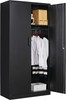 STANI Metal Locker Storage Cabinet, 72” Tall Steel Wardrobe,Employees Locker gallery