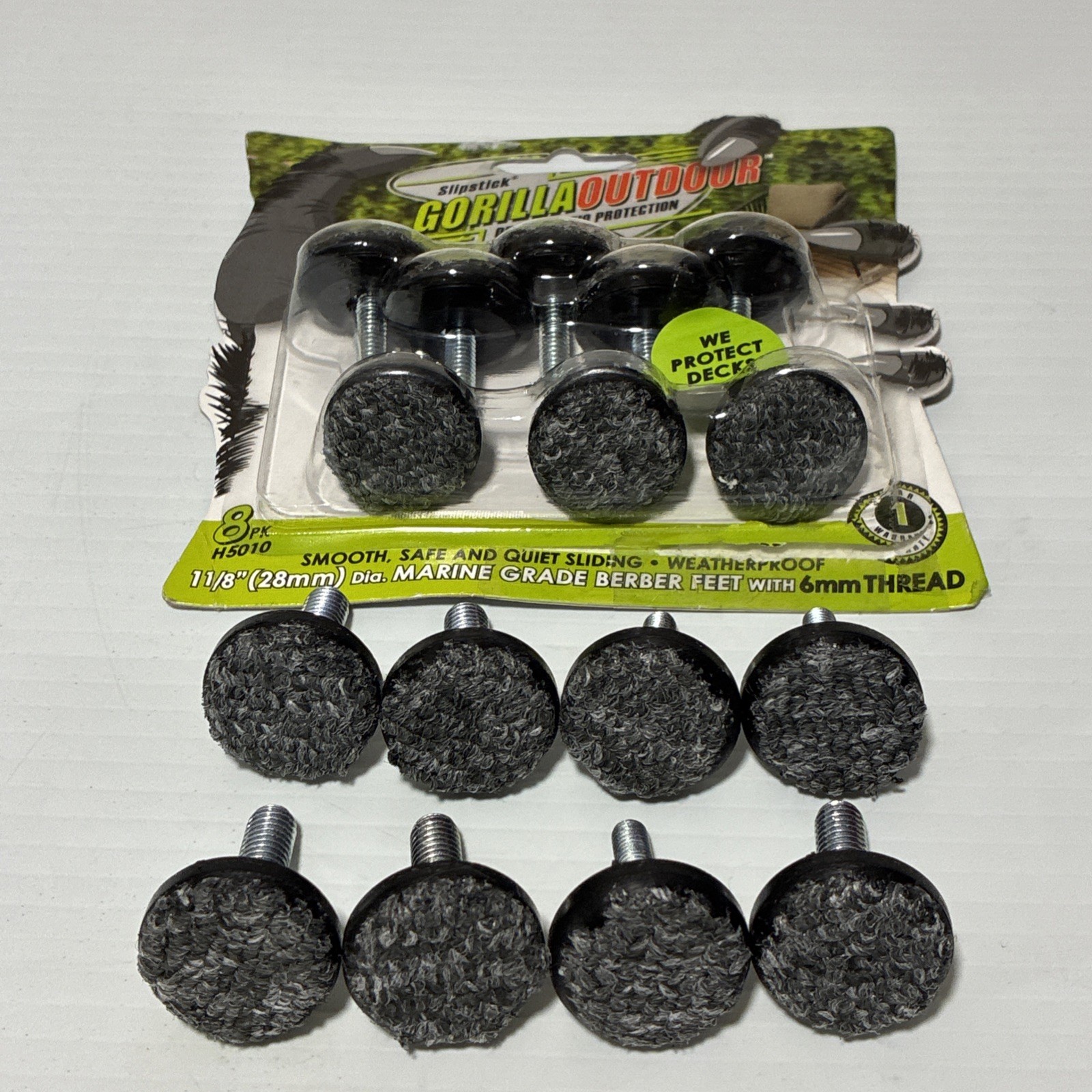 Slipstick Gorilla Outdoor Adjustable Furniture Levelers (16 Pack) H5010 gallery