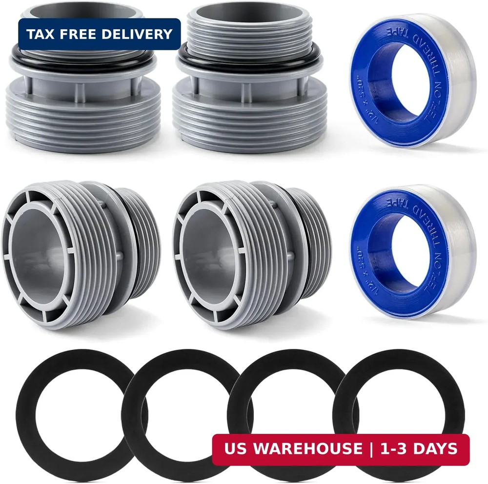 4 Pack - 4560 Pool Hose Conversion Adapters Kit for Intex Hayward Coleman Pool F