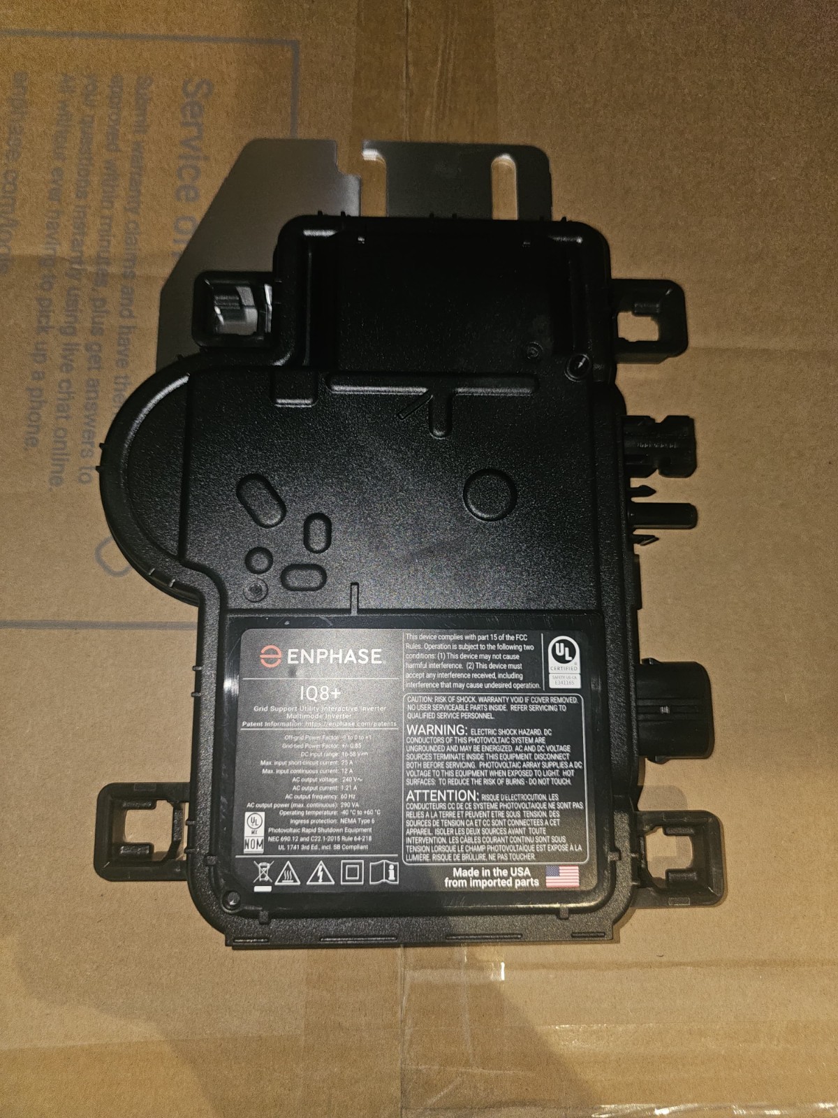 Enphase IQ8+ Microinverter IQ8PLUS-72-M-US Solar Grid Tie Inverter New gallery