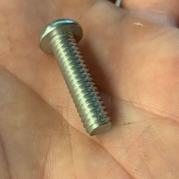 Tamper Proof One Way Security Machine Screws 1/4-20 x 1" - lot of 25 gallery