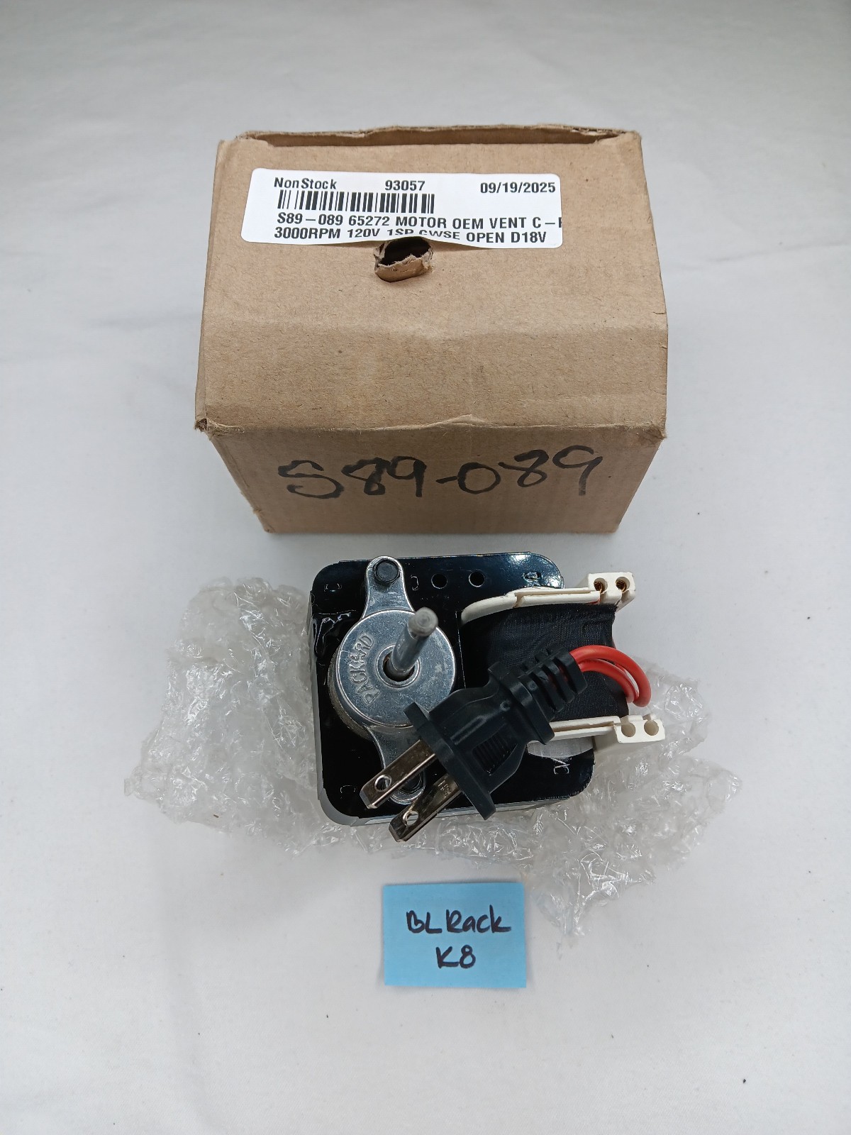 65272 Packard C-Frame Motor, 1" Stack Size, 120 Volt, 3000 RPM gallery