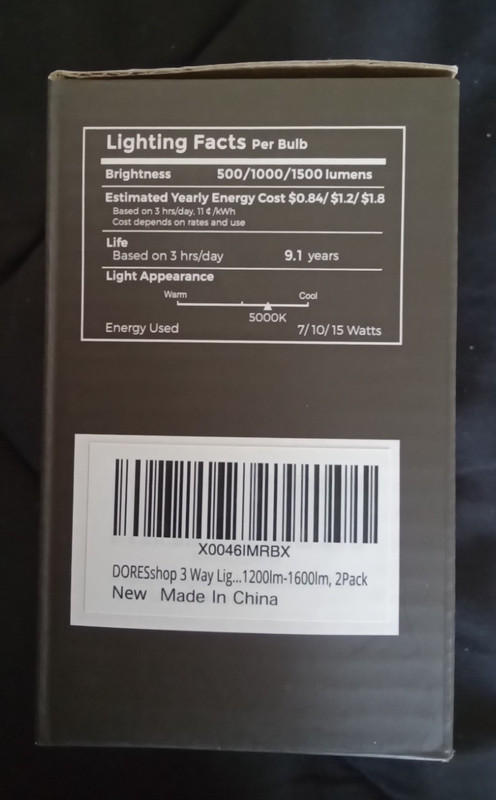 ONE 3-WAY A19 LED LIGHT BULB E26 BAS 110-130V - HIGH, MEDIUM AND LOW gallery