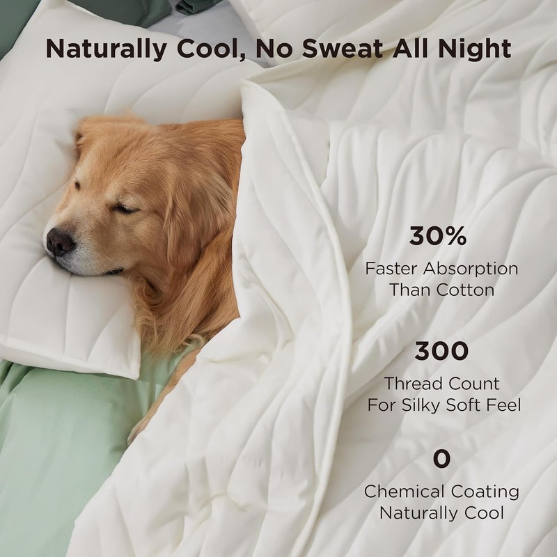 Summer Quilt – Below Zero Cooling Comforter Queen Size, White, Moisture-Wicking gallery
