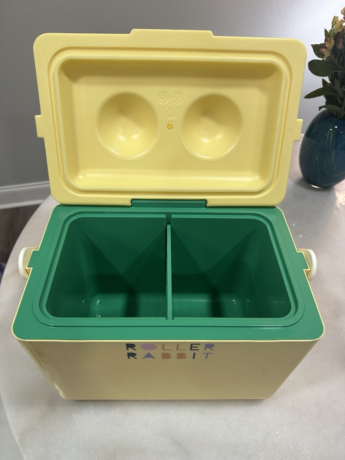 Roller Rabbit Target Yellow Hard Sided Cooler with Floral Shoulder Strap 11qt gallery