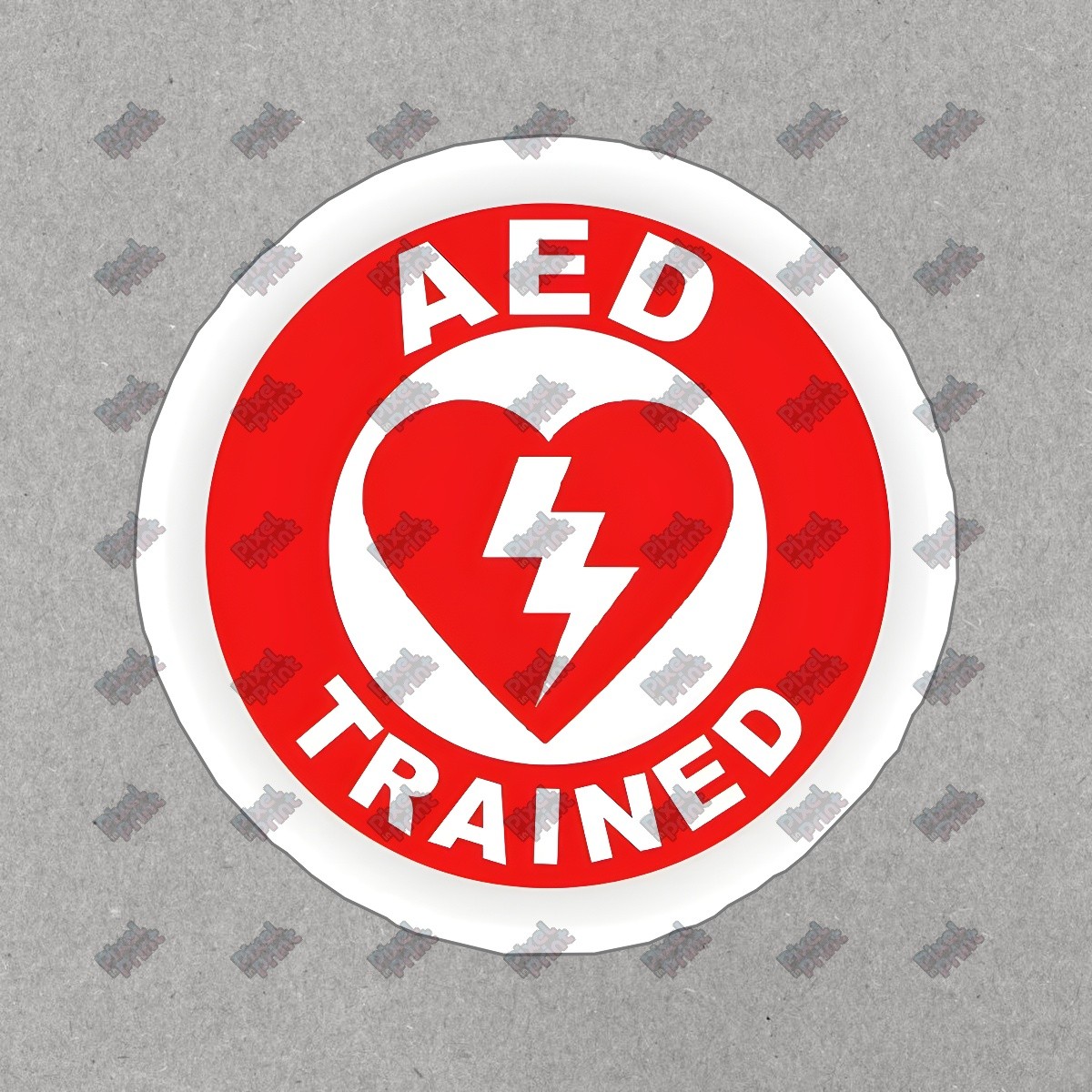 AED Trained Vinyl Sticker First Aid Emergency Decal Heart Health #707599 gallery