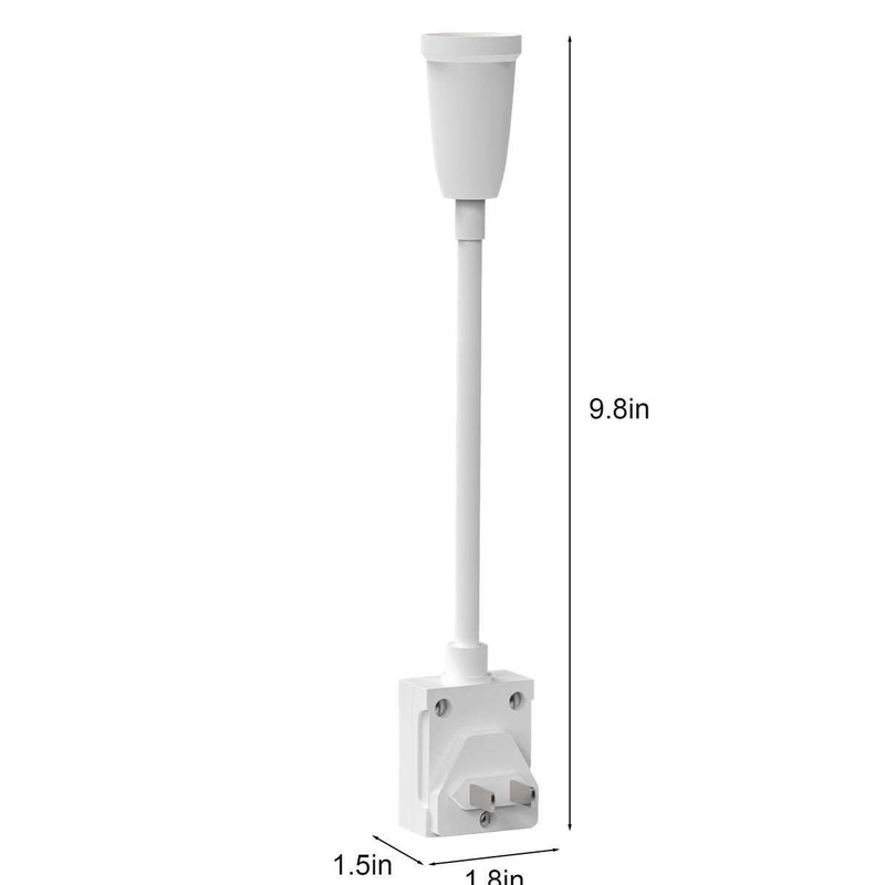 Flexible E27 Light Bulb Holder Extension Socket Adapter Plug in On/Off Switch US gallery