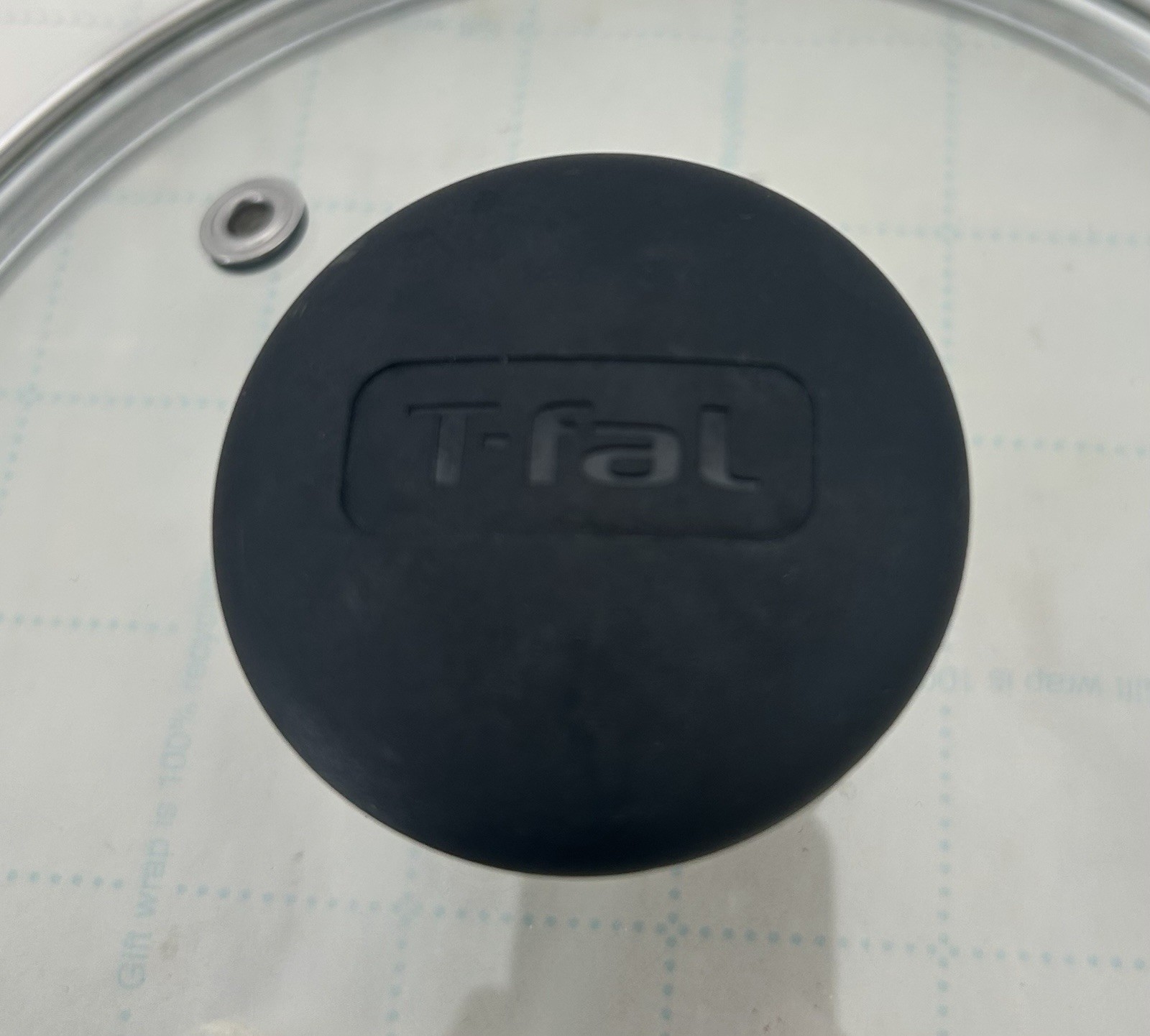 T-Fal Tempered Glass Lid 7.25" Vented Black Plastic Knob Pan Lid Replacement gallery