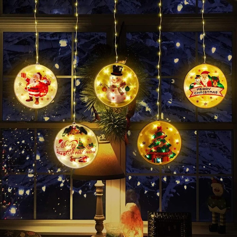Christmas String Lights LED Decorative Novelty Hanging 3D Light Warm White 9.8FT gallery