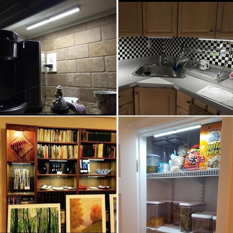 Battery-Powered Wireless Motion Sensor LED Light For Closet Cabinet Kitchen gallery