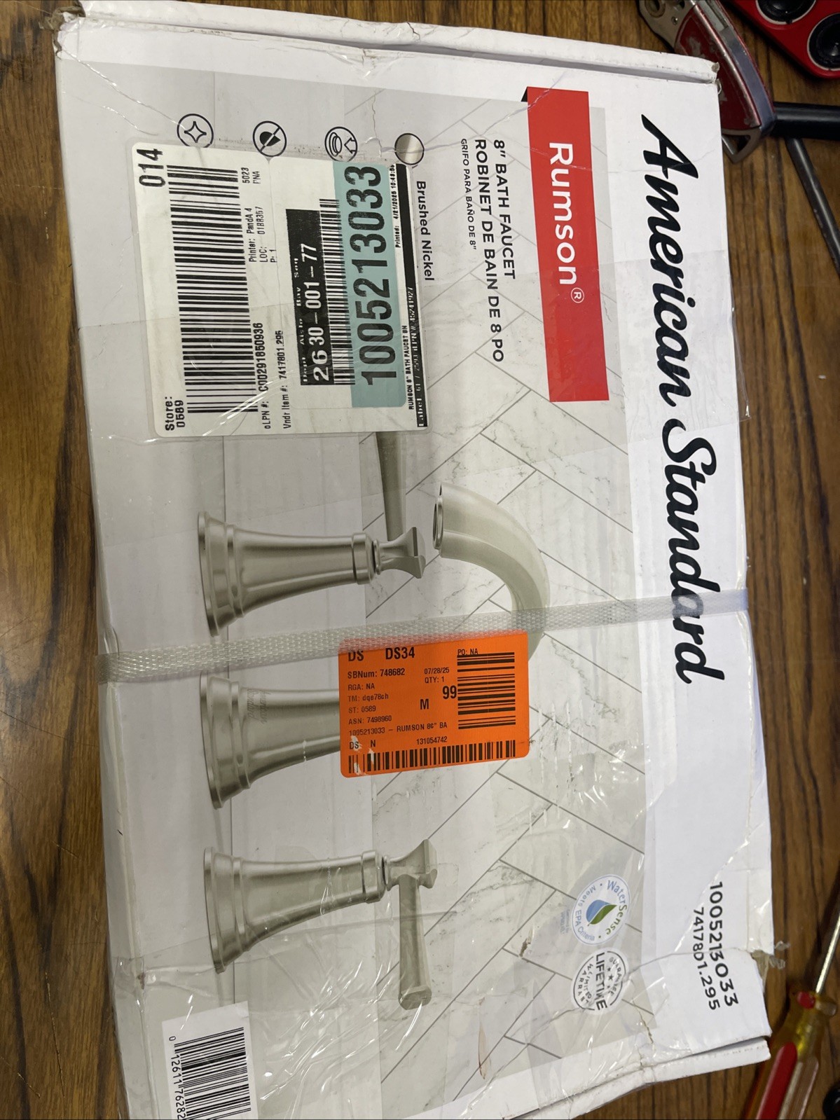 American Standard Rumson 8" 2-Handle Widespread Bathroom Faucet - Brushed Nickel gallery