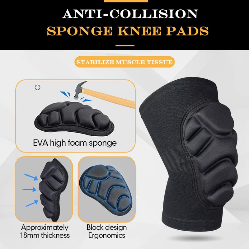 1 Pair Knee Pads Construction Floor Work Gears Sport Professional Leg Protector gallery
