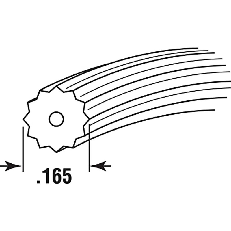 Prime-Line P 7674 Screen Retainer Spline, .165-in(11/64-in), 500-ft Roll, Gray gallery
