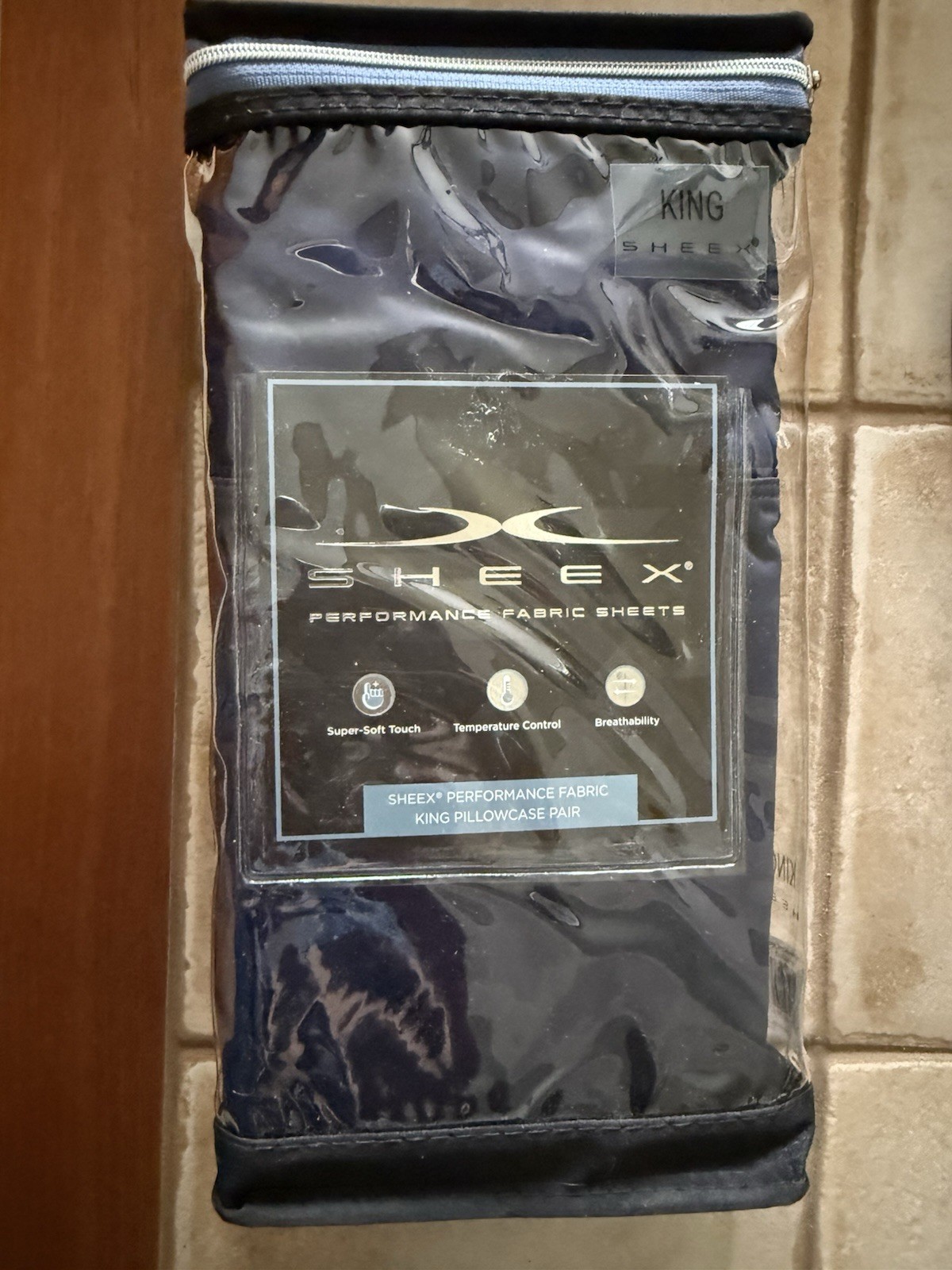 Sheex King Pillowcases Performance Fabric King Pillowcase Pair Navy gallery