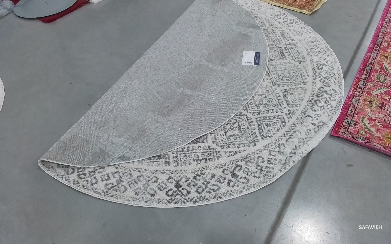 IVORY / GREY 9'-0" x 9'-0" Back Stain Rug, Reduced Price 1172774947 TUL264A-9R gallery