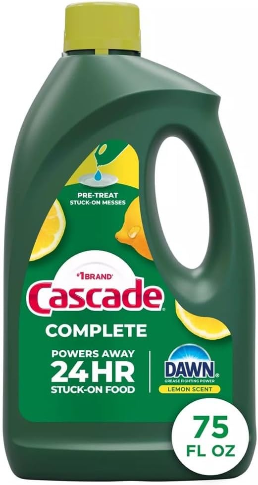 Cascade Complete Dishwasher Detergent Liquid Gel, Dish Detergent, Citrus, 75oz gallery