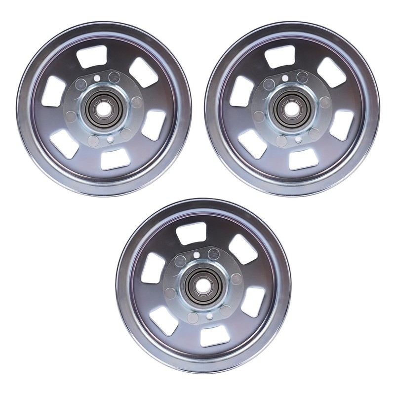 3Pcs Flat Idler Pulley Replacement for Bad Boy ZT & MZ Series 48"-72" Decks gallery