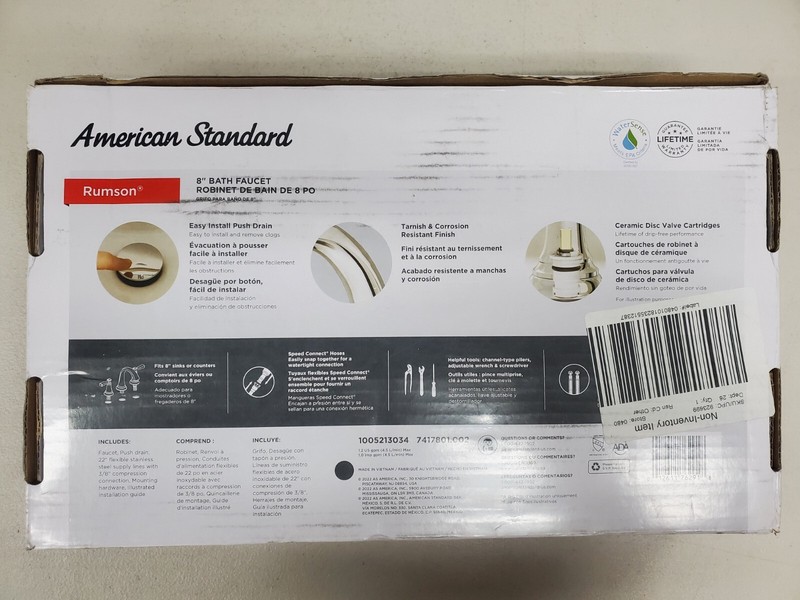 American Standard Rumson 8" Wide-Spread 2-Handle Bathroom Faucet - Chrome gallery