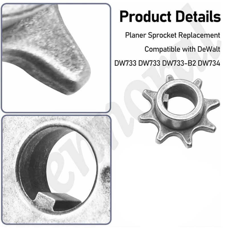 2pack Replacement Fits De-Walt Sprocket Fits DW733 DW734 Planer - 285928-00 gallery