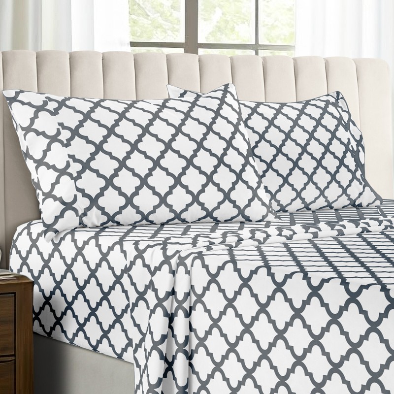 4 Piece Bed Sheet Set Microfiber Comfort 1800 Series Deep Pocket Hotel Bedsheets gallery