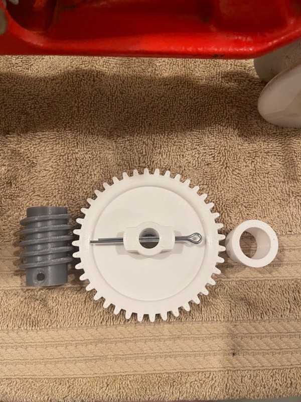 Thompson Sears Tractor Lawn Sprinkler Gear Set and Top Bushing - 3D Printed gallery