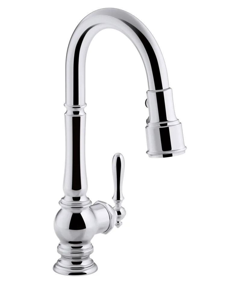Kohler K-99261-CP Artifacts Pull Down Spray Kitchen Faucet Polished Chrome New