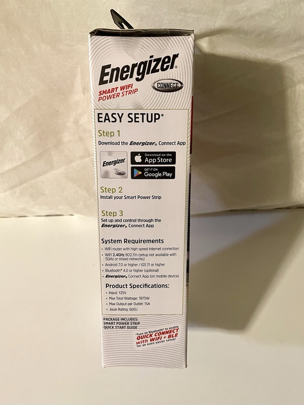 Energizer Connect Smart Wi-Fi Power Strip 3 Outlets Control w Smart Phone, Alexa gallery
