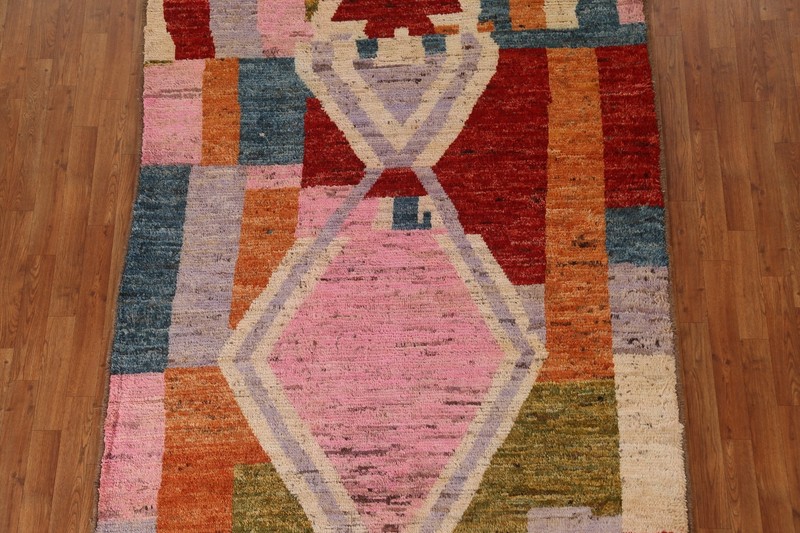 Handcrafted Luxury Hand-Knotted Moroccan Rugs Living Room Centerpiece 6x9 ft gallery