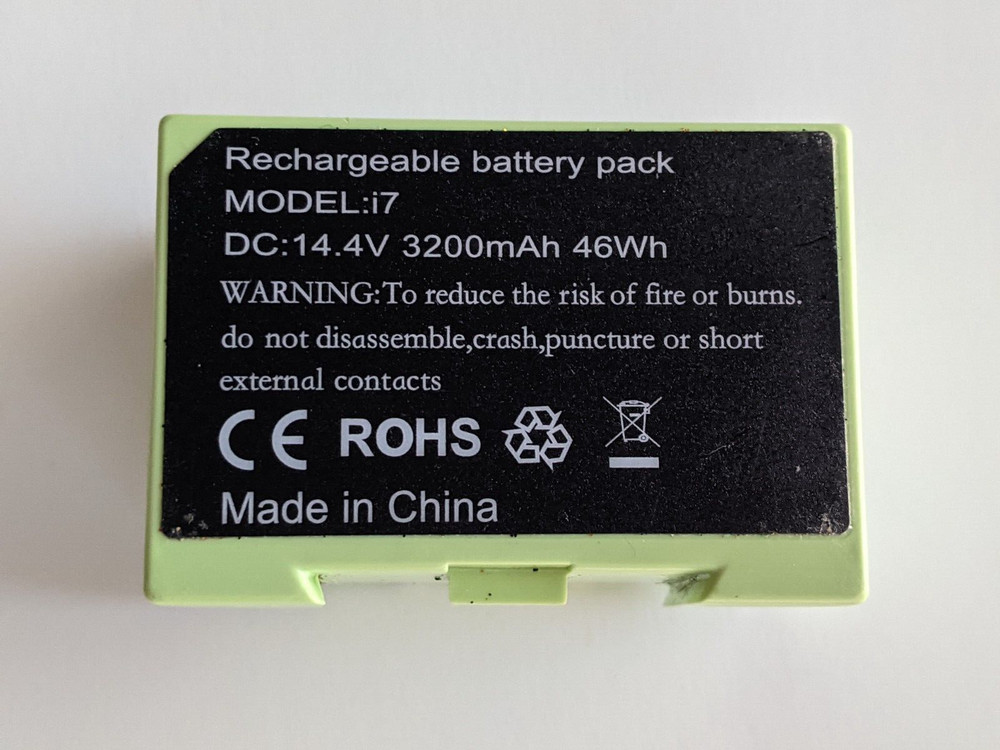 3200mAh 14.4V 46Wh Replacement Rechargeable Battery for iRobot Roomba i7 - Green