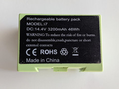 3200mAh 14.4V 46Wh Replacement Rechargeable Battery for iRobot Roomba i7 – Green
