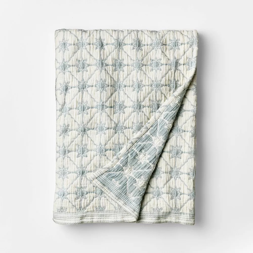 50"X60" Cotton Textured Throw - Threshold designed with Studio McGee gallery