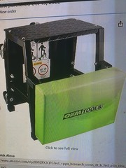 24904 Mechanic Stool and Step Stool, Rolling Stool Adjustable, Shop Stool 300