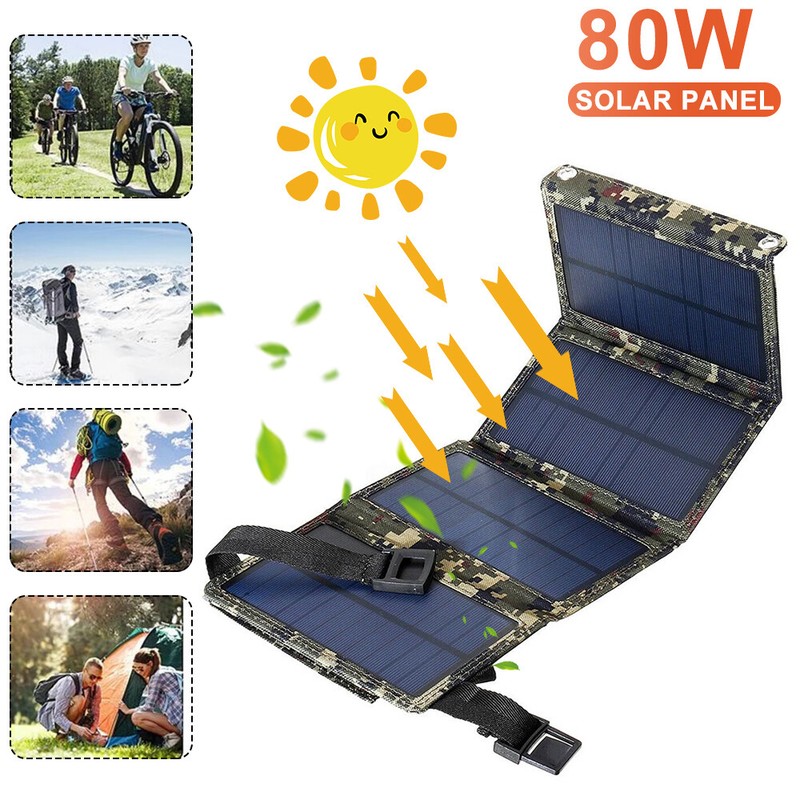 Portable Solar Panel Charger - Fast Charging for Camping, Hiking & Travel gallery