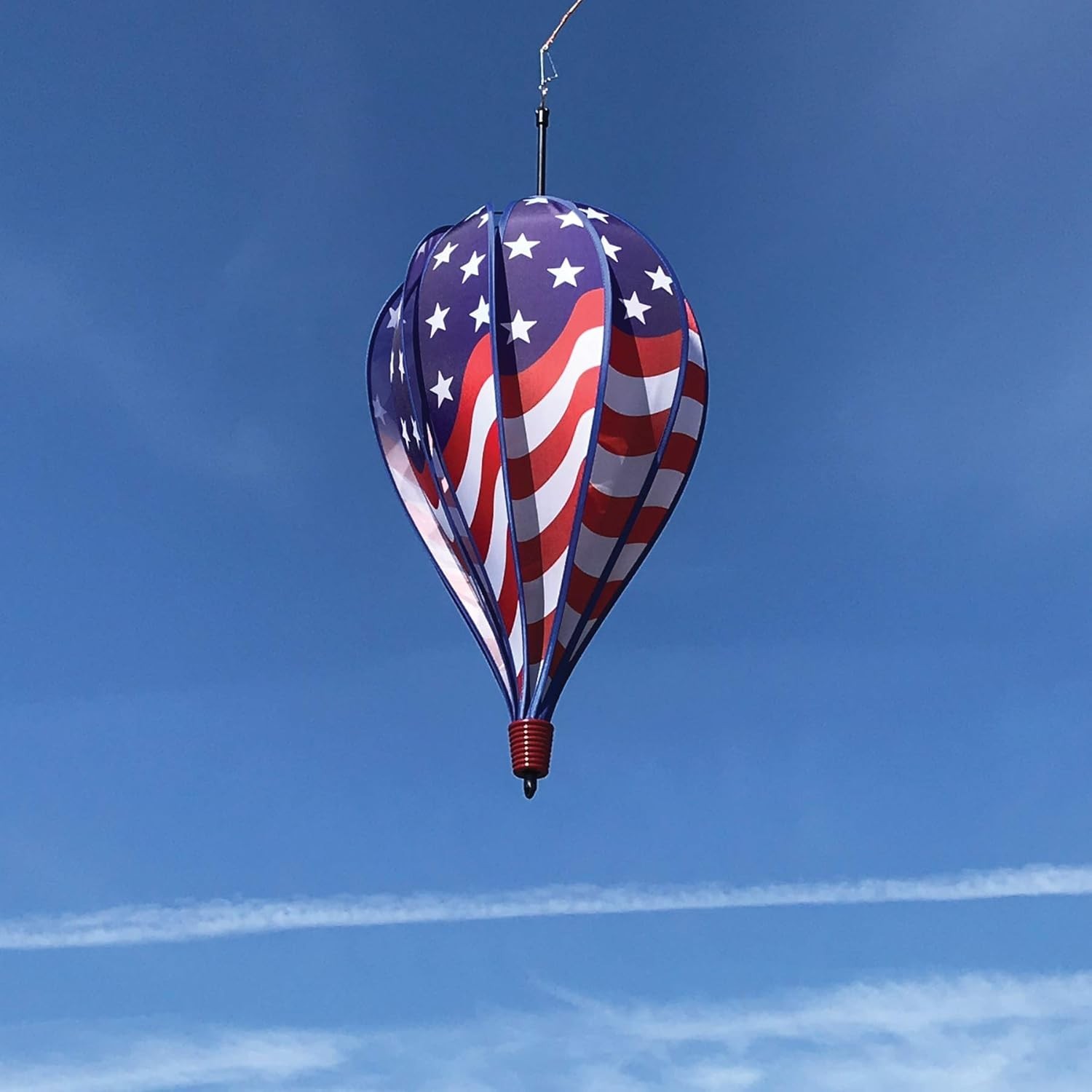 25" Hanging HOT AIR BALLOON-10 Panel Spinner-Patriotic by In the Breeze #0990 gallery