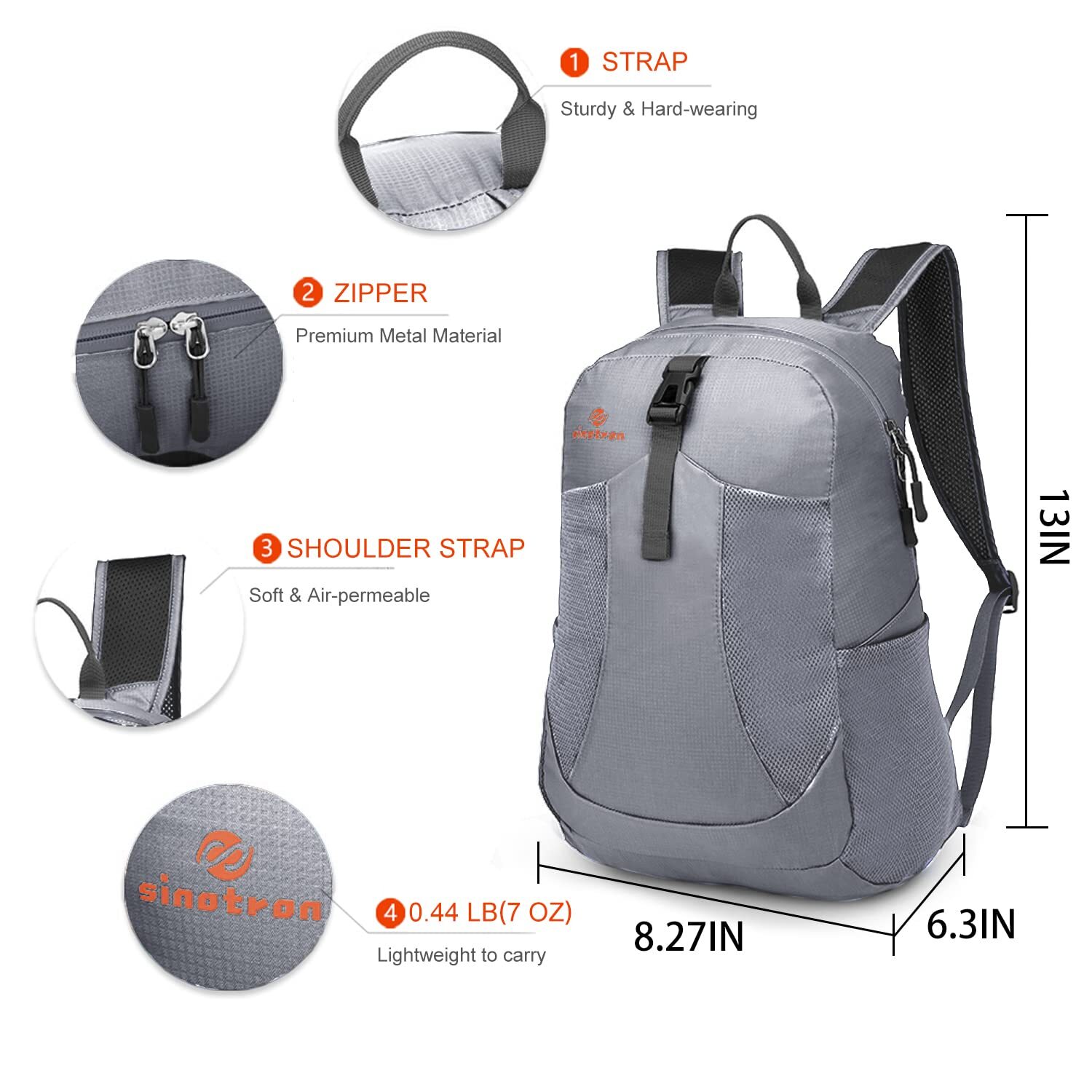 22L Lightweight Packable Hiking Backpack Small Hiking Backpack Day Pack for W... 2