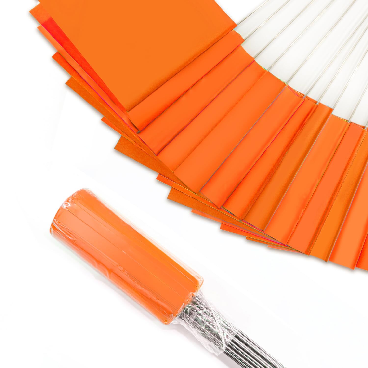 50Pack Marking Flags Orange Marker Flags - 15X4X5 Inch Lawn Flags Landscap gallery