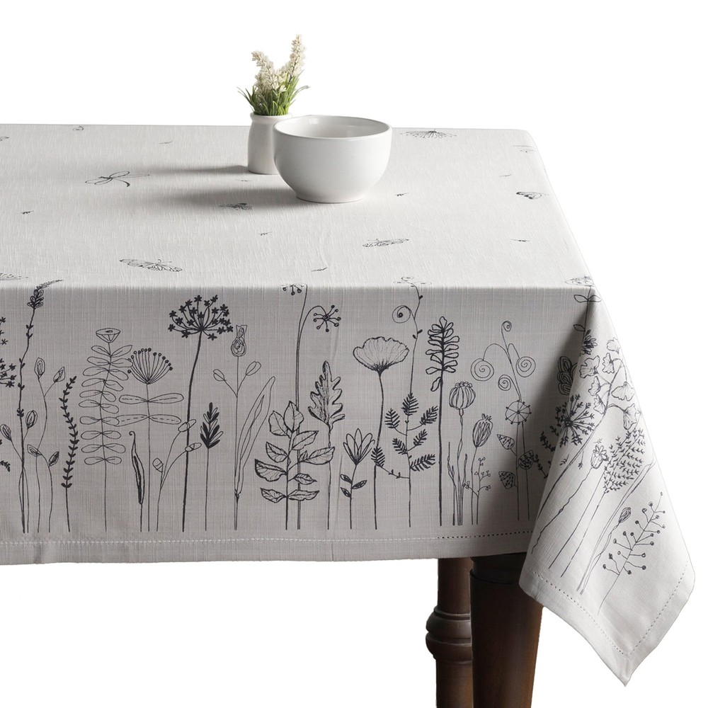 Table Cloth Rectangle Table 100% Cotton 60 x 90 Inches Tablecloth Reusable De...