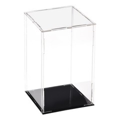 Acrylic Clear Display Case Box Dustproof Protection Cube Collectibles 10x10x20cm