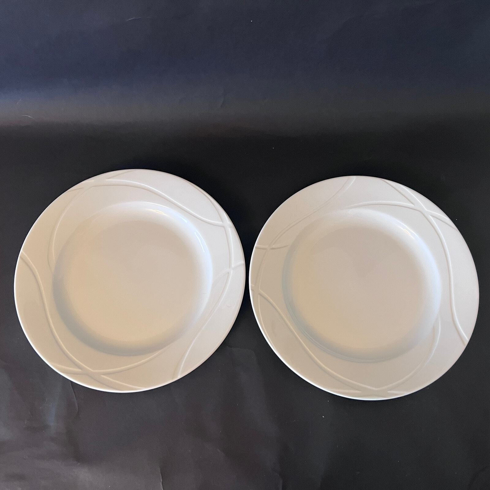 Lenox Vibe Dinner Plate 11" White Swirl SET of 2 Replacement 6175500 gallery